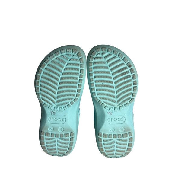 Crocs Classic Platform Clogs Mint Green Size W9 - Picture 5 of 5
